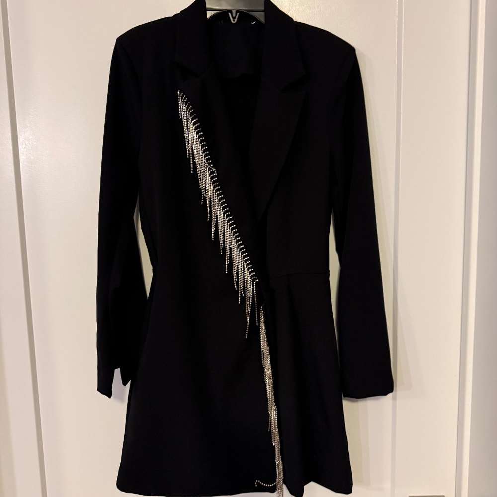 Francesca’s Fringe Blazer Romper 🪩